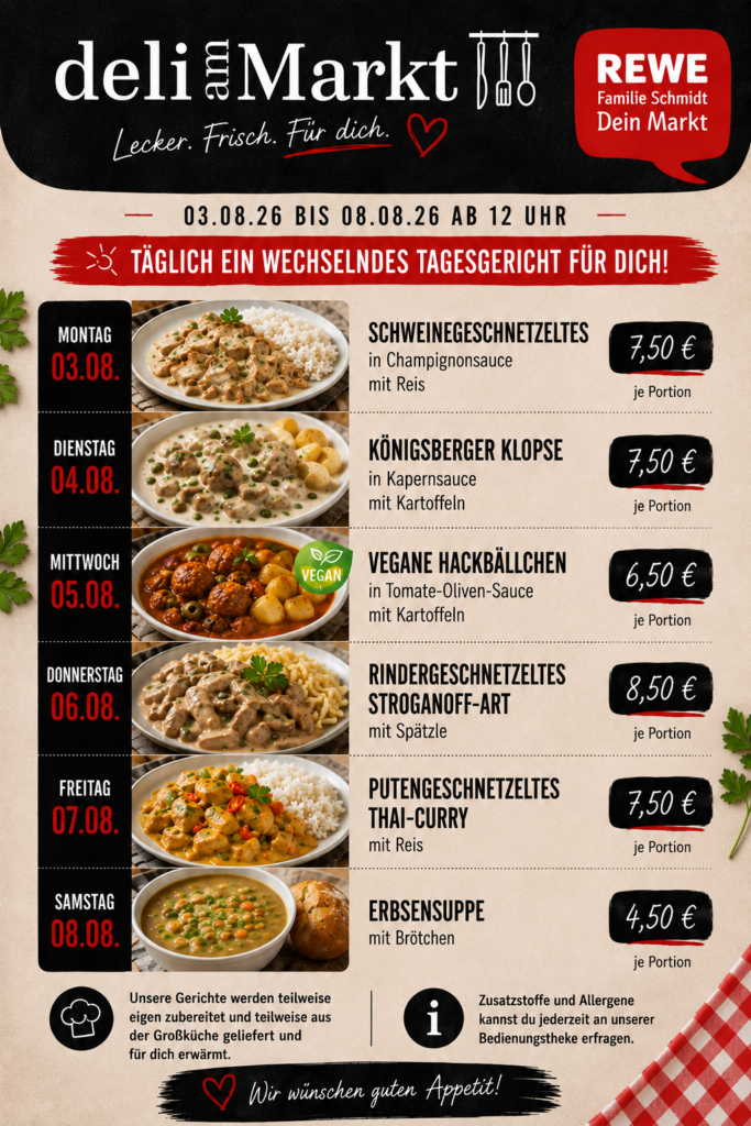 Menüplan KW32